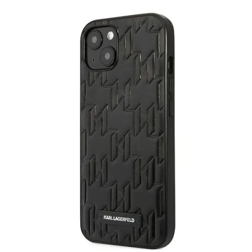 Etui Karl Lagerfeld Monogram Plaque na iPhone 13 mini - czarne na Arena.pl