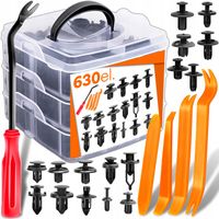 KOŁKI SPINKI KLIPSY SAMOCHODOWE 630 EL tapicerki uniwersalne 18 rodzajów XL