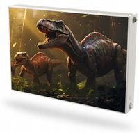 Mata magnetyczna magnes na grzejnik kaloryfer na wymiar DINOZAURY W DŻUNGLI