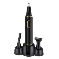 Trymer do nosa 3w1 uszu depilator włosów golarka brwi LCD 5v USB