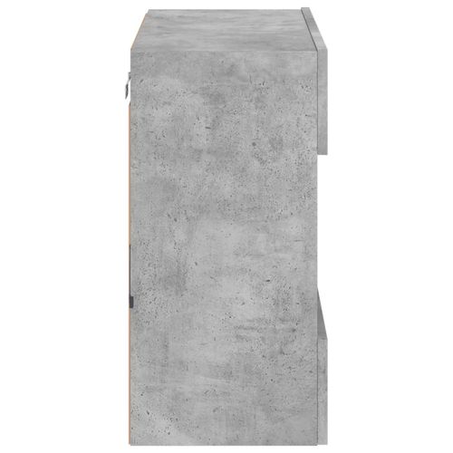 Ścienna szafka TV z LED, szarość betonu, 58,5x30x60,5 cm na Arena.pl