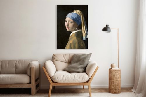 Obraz 60x90cm  Dziewczyna z Perłą, Vermeer Vintage do Salonu na Arena.pl