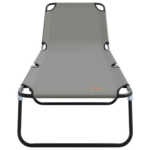 Składany leżak 2-osoba 2 pcs Szary 56 x 189 x 87cm tkanina na Arena.pl