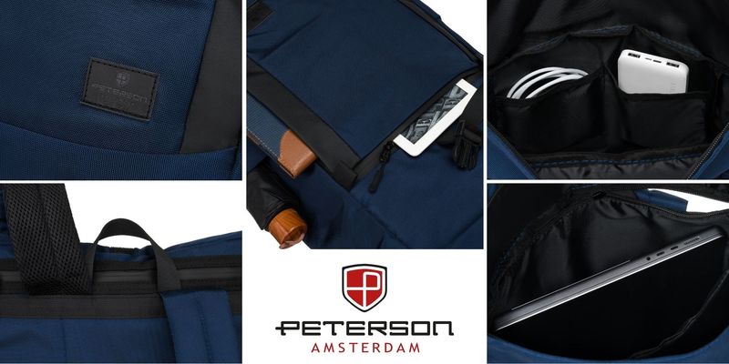 plecak miejski ptn rio-9084 navy zdjęcie 7