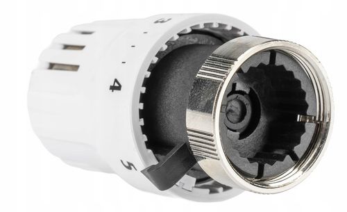 ZESTAW TERMOSTATYCZNY PROSTY ZAWORY FI 1/2" GŁOWICA TERMOSTATYCZNA KOMPLET na Arena.pl