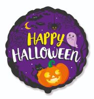 Balon foliowy Happy Halloween okrągły, 45 cm