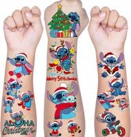 2 x TATUAŻE BOŻONARODZENIOWE DLA DZIECI STICH 10 ARKUSZY PREZENT