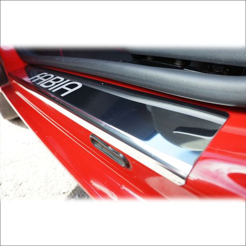 Listwa progowa SKODA FABIA MK2 Stal nierdzewna 304 połysk 4szt na Arena.pl