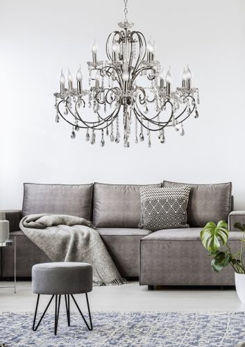 Aurora zwis 10+5 *40W E14 chrom na Arena.pl