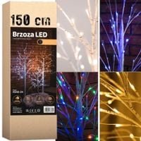 DRZEWKO ŚWIĄTECZNE BRZOZA LED DEKORACJA ŚWIĘTA 150CM 120LED Zimny