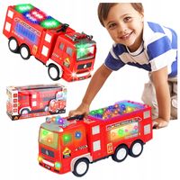 Wóz STRAŻACKI STRAŻ POŻARNA auto SAMOCHÓD jeżdżący grający DŹWIĘKI ŚWIATŁA