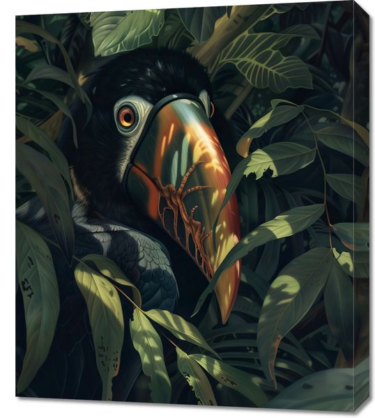 Obraz 60x70cm Skryty Tukan zdjęcie 1
