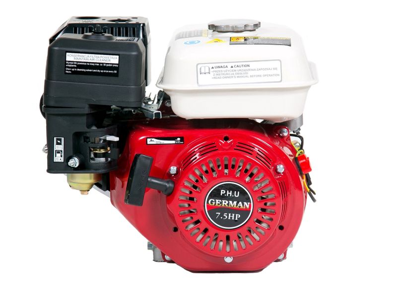 Silnik spalinowy GERMAN 7,5KM GX160 GX200 19mm +OL zdjęcie 1