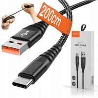 Kabel USB - USB Typ C Szybkie Ładowanie Transfer VIDVIE CB491-2 Czarny 2m