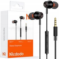 MCDODO SŁUCHAWKI PRZEWODOWE DOKANAŁOWE DO TELEFONU Z MIKROFONEM MINI JACK