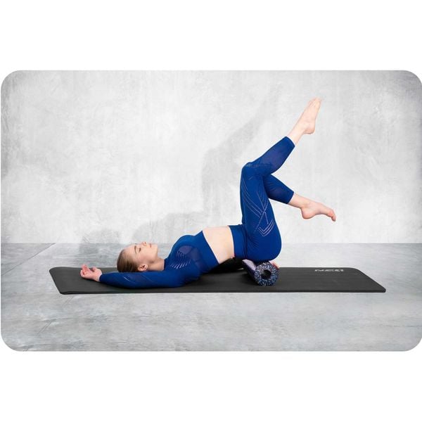 Roller do ćwiczeń 33x14cm NS-954 czarno-niebieski zdjęcie 8