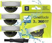 3x OSTRZA PHILIPS ONEBLADE ORYGINALNE OSTRZE NOŻYK GŁOWICA GOLARKA NASADKA