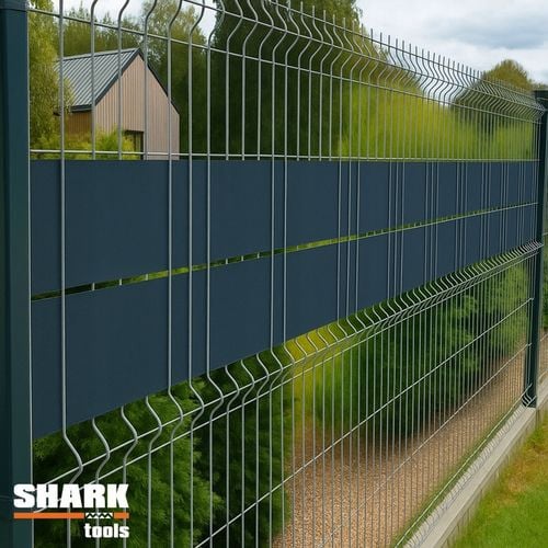 TAŚMA OGRODZENIOWA ANTRACYT GRAFIT 19 cm x 35 m OSŁONA NA PŁOT na Arena.pl