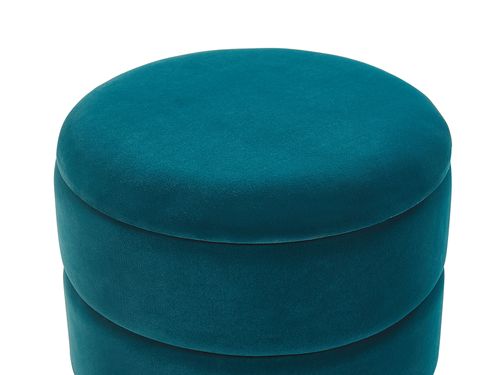 Puf ze schowkiem ø 37 cm niebieski ELGIN na Arena.pl