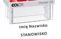 pieczątka automatyczna imienna IMIĘ I NAZWISKO STANOWISKO - SMART