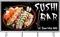 BANER REKLAMOWY 130x80 cm duży wybór wzorów restauracja BAR SUSHI