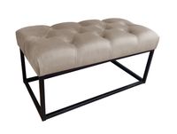 Ławka CHESTERFIELD LOFT MG09 pufa podnóżek metal