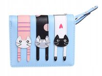 PORTFEL DAMSKI PORTMONETKA z kotkiem kotem Śliczny