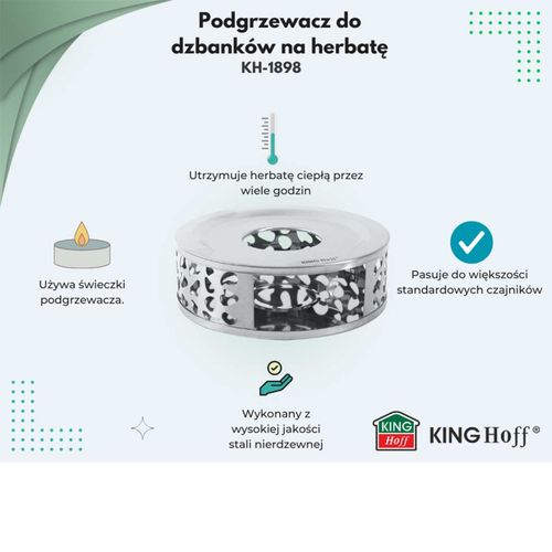 podgrzewacz stalowy do zaparzaczy dzbanków kinghoff kh-1898 na Arena.pl
