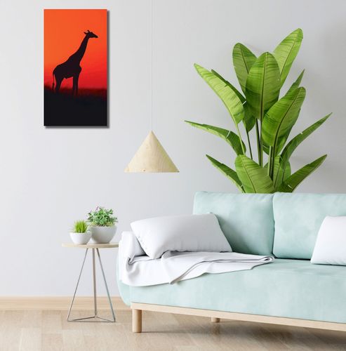 Obraz 30x60cm Żyrafa w Czerni na Arena.pl