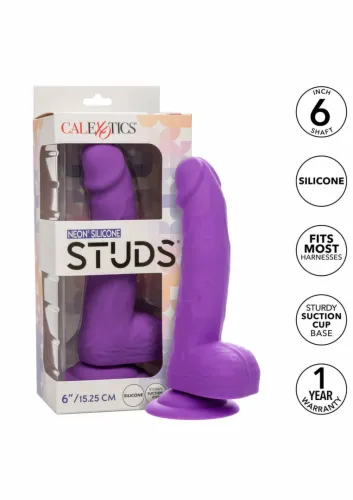calexotics neon silicone studs 6 inch - silikonowy model z na Arena.pl