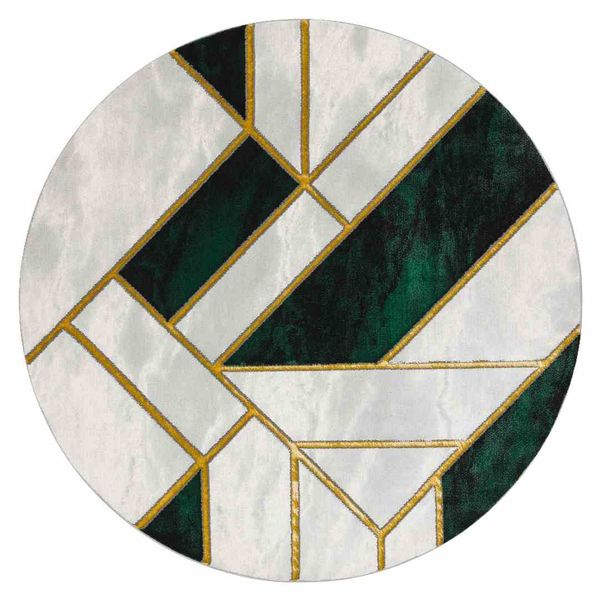 RUG/LU/ESTEMA/MARBLE3/BOTTLEGREEN+GOLD/R120 zdjęcie 1