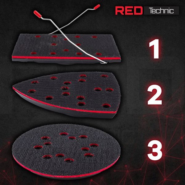 SZLIFIERKA MIMOŚRODOWA OSCYLACYJNA 125mm 1300W 3W1 3 PADY REGULACJA 6 x PAP zdjęcie 16