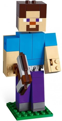 Klocki Minecraft BigFig - Steve z papugą na Arena.pl