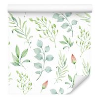 Tapeta rośliny polne liście kwiaty do jadalni