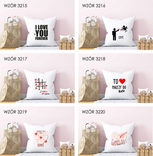 Poduszka z nadrukiem PREZENT na WALENTYNKI LOVE na Arena.pl
