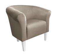 Fotel Milo nogi 20cm białe szary beż MG09