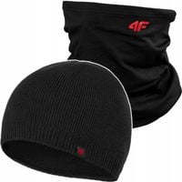 4F KOMPLET CZAPKA MĘSKA DAMSKA + KOMIN CHUSTA SZAL JESIENNY ZIMOWY