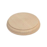 Podstawa drewniana z drewna bukowego ∅120x h18 mm - DR00757