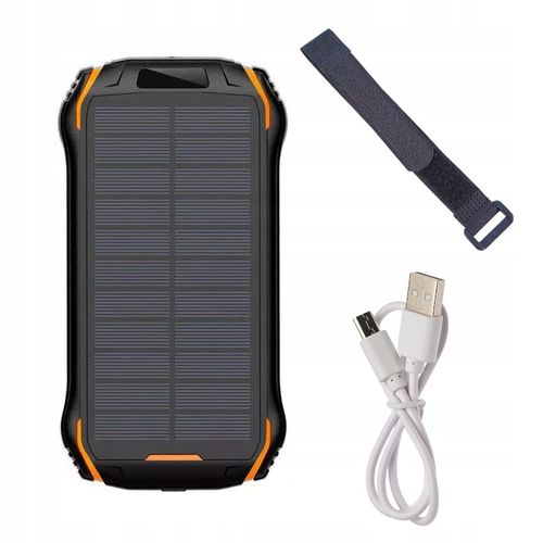 SOLARNY POWER BANK 26800mAh 2xUSB LATARKA INDUKCJA na Arena.pl