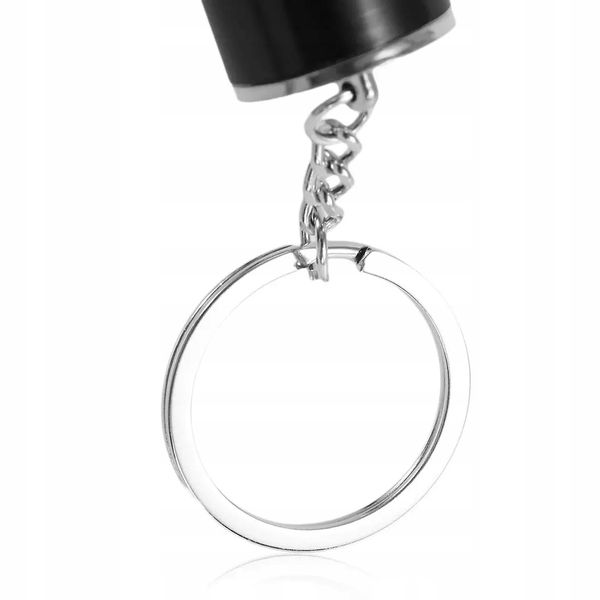 Breloczek do kluczy Samochodowy skrzynia biegów Czarna metalowa Tuning Gift zdjęcie 6