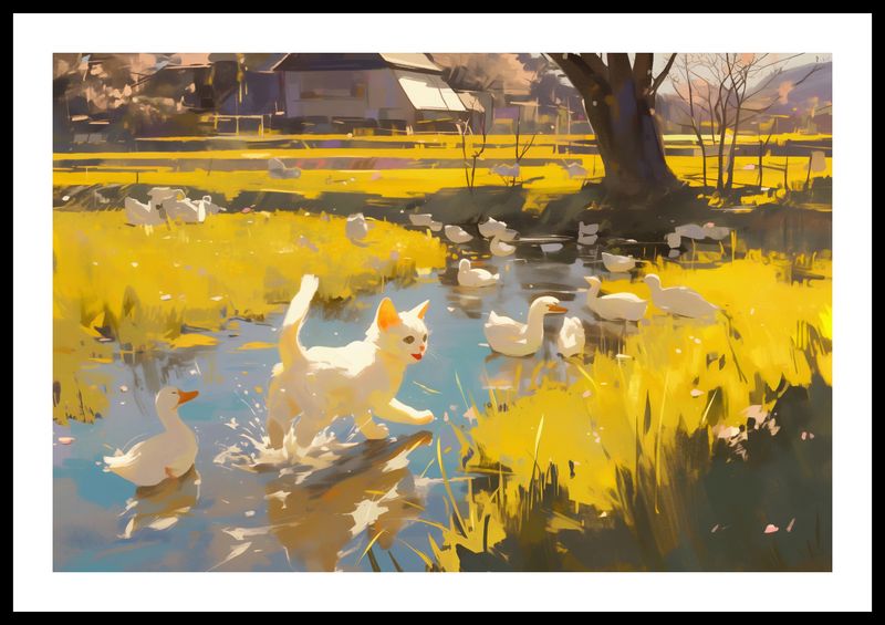 Plakat 60x40cm Słońce na Wsi zdjęcie 3