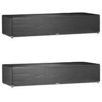 Pokrowce na leżaki, 2 szt., 12 oczek, 205x75x40 cm, PE