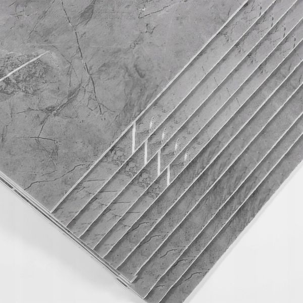 10X SAMOPRZYLEPNE PANEL SZARY MARMUR PCV ŚCIENNE PANELE LAMINAT zdjęcie 8