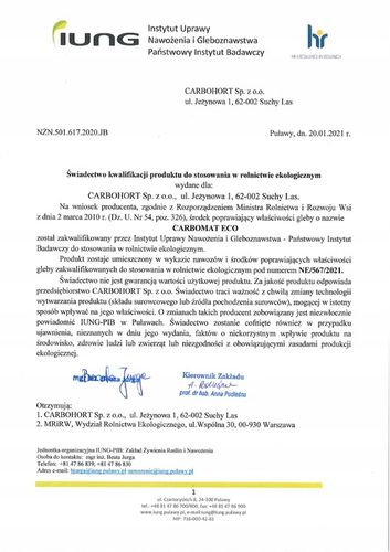 Węgiel brunatny do gleby CARBOMAT ECO 20 L (pH 4,5 - 5,0) na Arena.pl