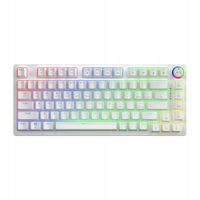 Klawiatura mechaniczna Savio Phenix White Gateron Red Pro ABS Biała