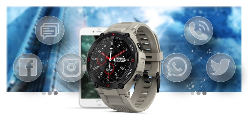 smartwatch giewont szary gw430-2 zdjęcie 15