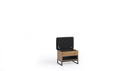 Kufer OLIER OE3 dąb artisan / czarny na Arena.pl