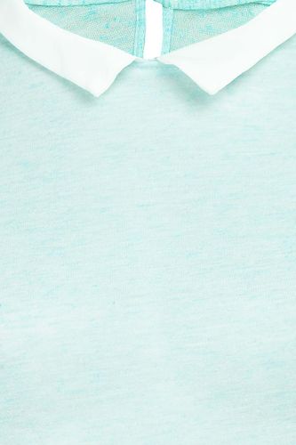 Błękitna Bluzka, Kołnierzyk - 34 / XS na Arena.pl