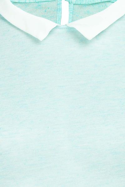 Błękitna Bluzka, Kołnierzyk - 34 / XS zdjęcie 3