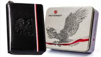 Portfel skórzany patriotyczny RFID Peterson 340P-02 Godło